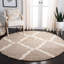 Tapis ivoire / beige à motif géométrique Alonnah-1056899024