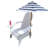 White Wood Chair With Umbrella Hole, Comfortable And , For Outdoor & Indoor, Patio, Porch, Deck, Garden, Poolside, Assembly Required Solid Feature - Comfortable, Versatile Outdoor/Indoor Use Poolside-1903775115