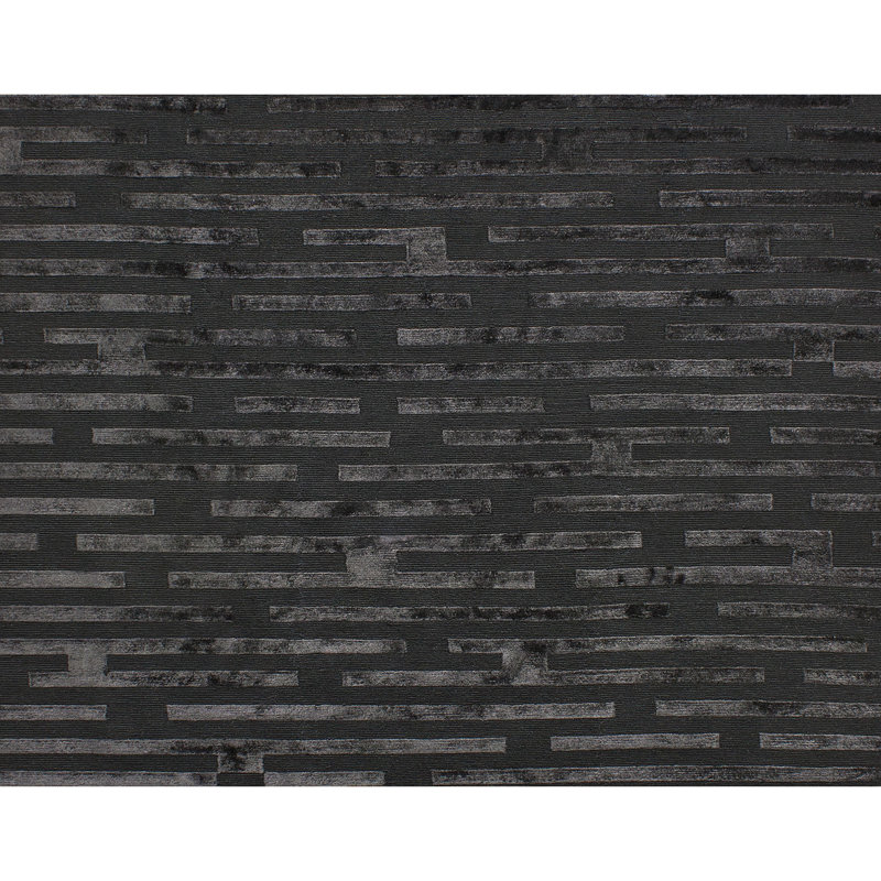 Handmade Wool Striped Area Rug, Rectangle 9' x 12'