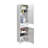 Modern Multi-Purpose Cabinet, White, 17.7 x 73.6 x 15.7 inches | Coated Particle Board, Thickness: 0.6 inches | 1 Drawer & Multiple Shelves, Wall-Mountable Design, Ideal for Home & Office Storage Solutions