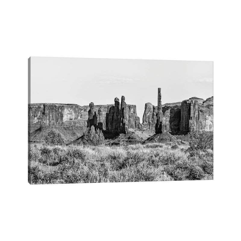 Yei Bei Chi Totems Rock Formation by Philippe Hugonnard - Wrapped Canvas Print, 20.32 cm H x 30.48 cm W