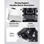 Ensemble de remplacement de moteur, ensemble de 2, compatible avec le V8 5,3 L 5,3 L de Silverado 1500 de 2007 à 2007, remplace les OE # A5365, A5363, support sécurisé, supports avant gauche et droit