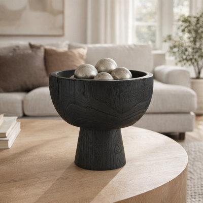 Bol en bois de style Paulownia