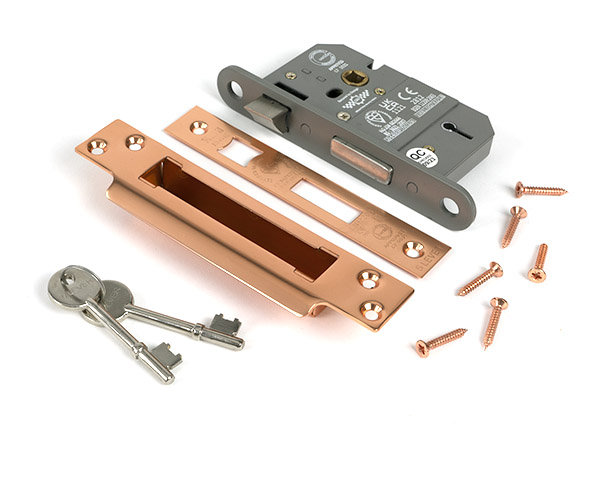 Lever BS Sash Lock, Polished Bronze
