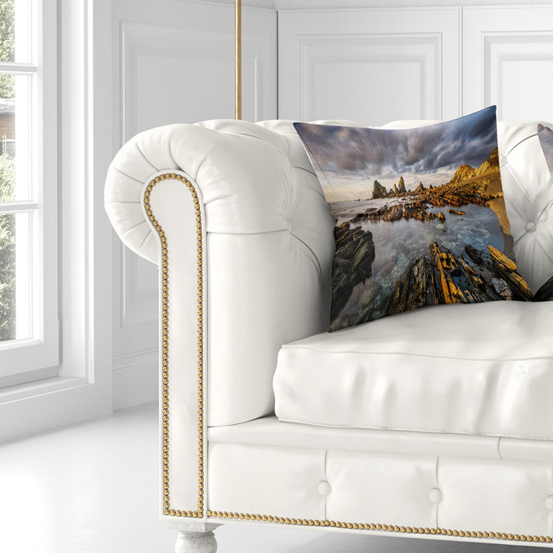Reversible Throw Pillow, 16" x 16", Throw Pillow