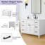 Base de meuble-lavabo simple 48 po Mirren