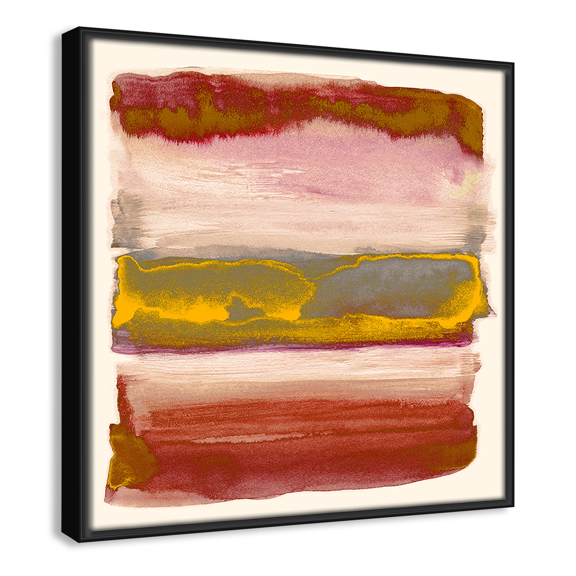 Yellow Sky II Print by Nan, Black, 13.5" H x 13.5" W
