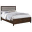 Grand lit tapissier noyer