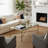 Vince Gold Recycled Metal & Glass Rectangular Coffee Table – Modern Industrial Center Table 