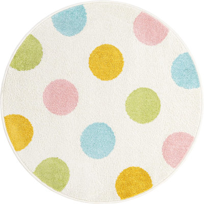  Tapis fantaisie à pois pour enfants