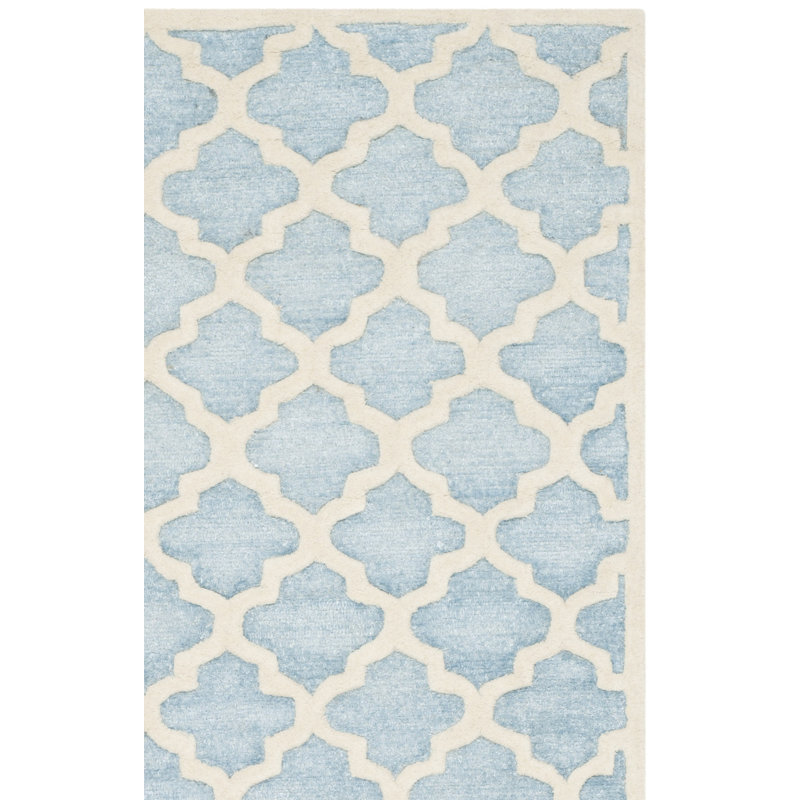 Tapis géométrique touffeté à la main Precious, Rectangle 3 pi x 5 pi