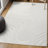 Maribo High-Low Abstract Groovy Striped Cream/Ivory Indoor/Outdoor Rug-884253335