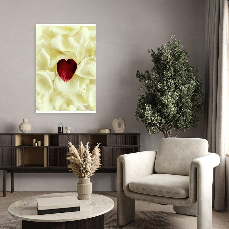 Contemporary Art Modern Organic Romantic Nature Flower Wall Art by Angelo Cerantola - Wrapped Canvas Print