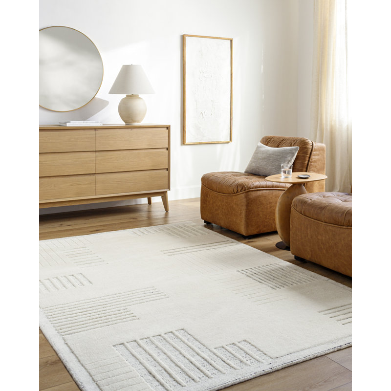 Ronaldo Hand-Loomed Abstract Wool Area Rug, Rectangle 9' x 12'