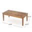 Ensemble de conversation d'extérieur en bois d'acacia moderne à 5 places avec motif à lattes et coussins hydrofuges Lorene-125529279