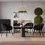 Modern 10 Light Matte Brass and Black Chandelier