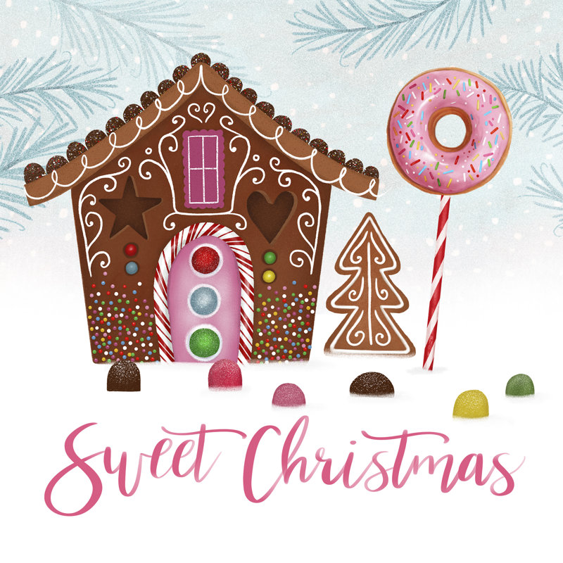 «Laurenske Sweet Holidays I on Canvas» par Victoria Borges, reproduction, H 12 po x l 12 po
