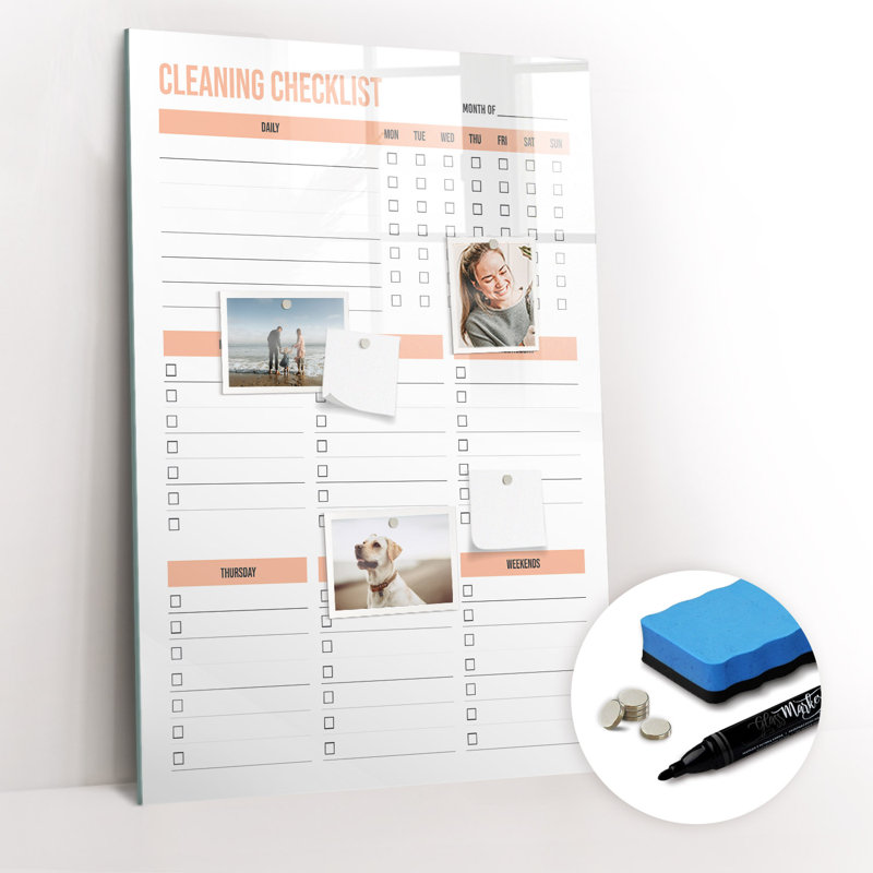 Magnetic Glass Dry Erase Board