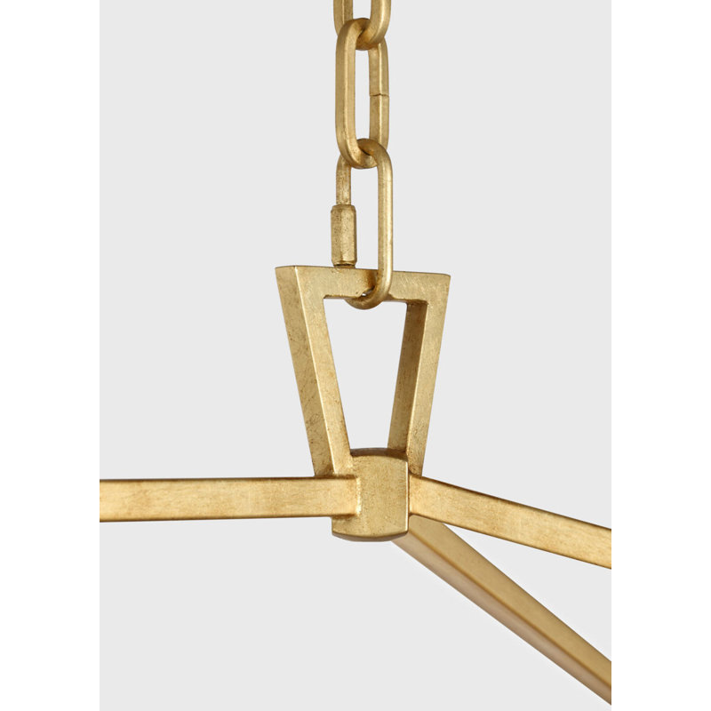 Darlana Large Linear Lantern in Gild