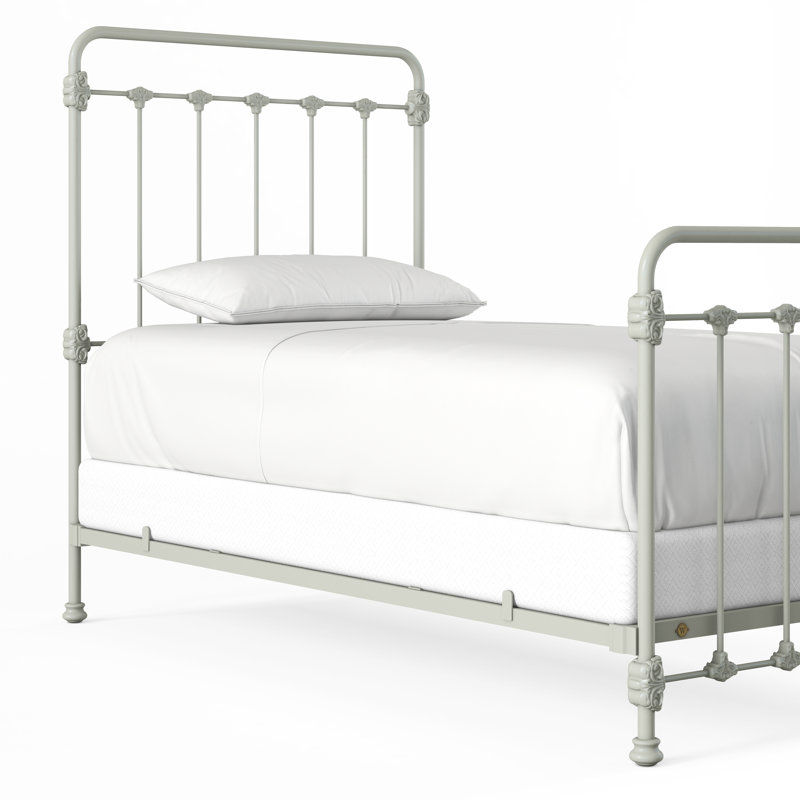 160 Picket Fence Bed | Complete Standard, Sage Green, Twin