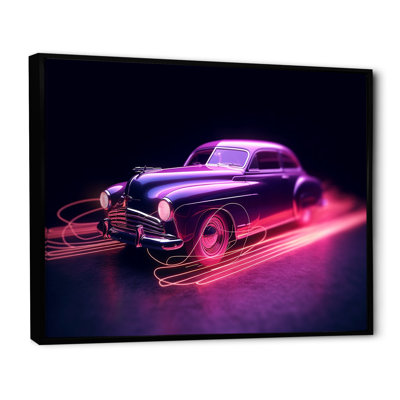 " Neon Light American Muscle Car "