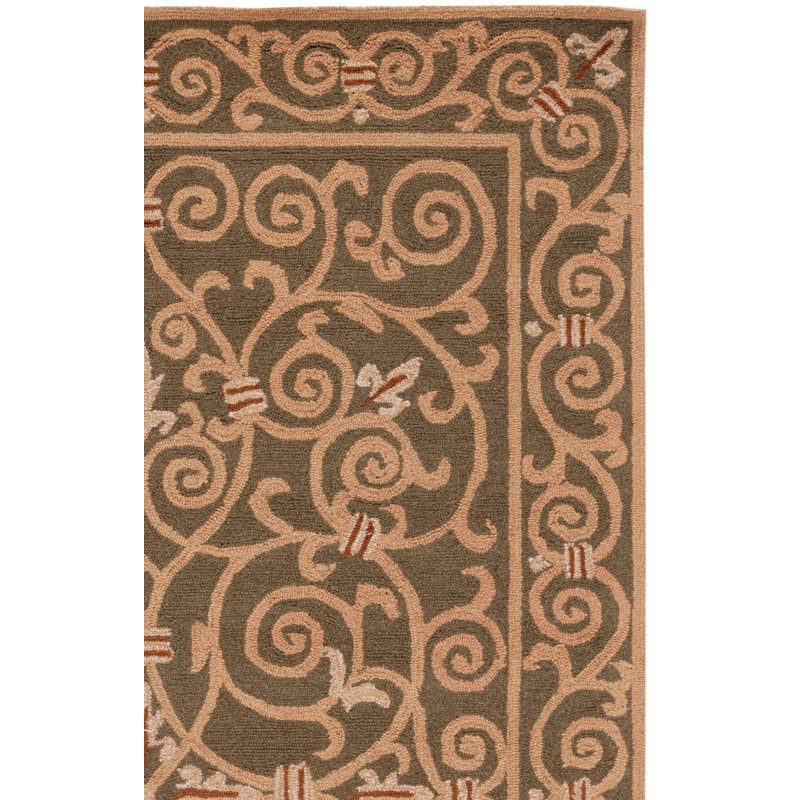 Chelsea Hand Hooked Wool Pile Oriental Rug, Runner 2'6" x 6'