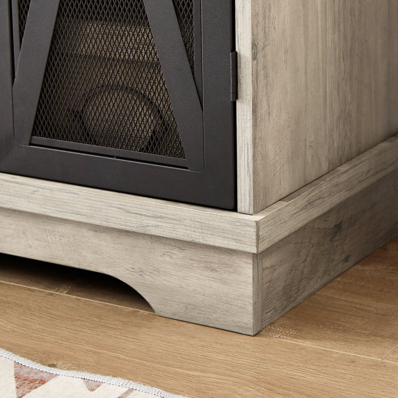 Armoire à vin en bois avec porte-verres et cellier