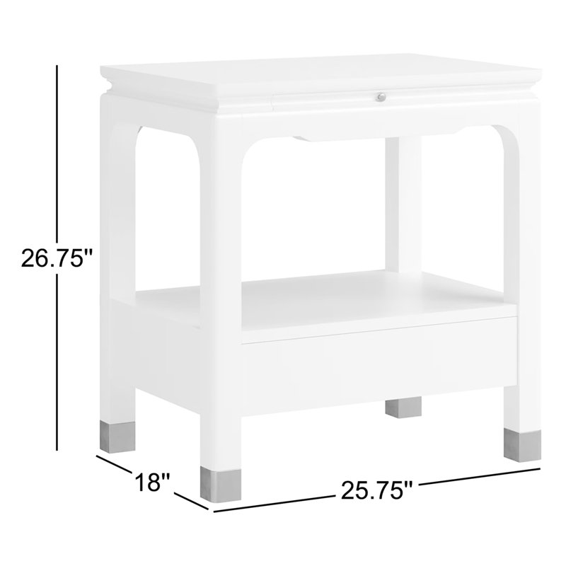 Eave Bedside Table | Darkened Sage, Green