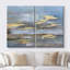 «Grunge Abstract Paint Stroke Effect Pastel Vibrant», reproduction d'art sur toile-87607505-87607506