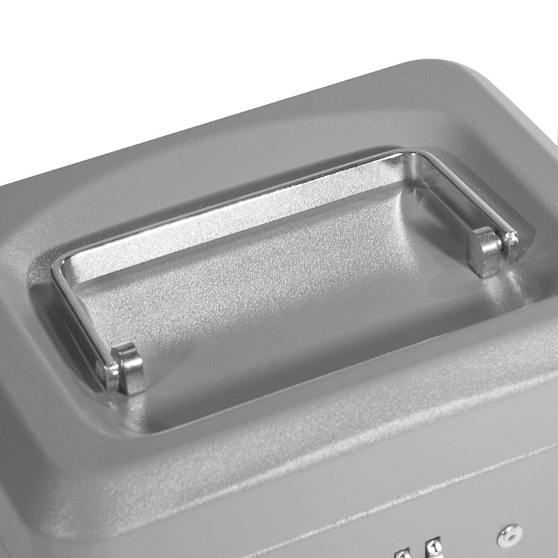 6" CASHBOX W COMBINATION LOCK GREY