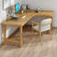 Bureau en bois massif en L Burlywood-1154244371-1154244382
