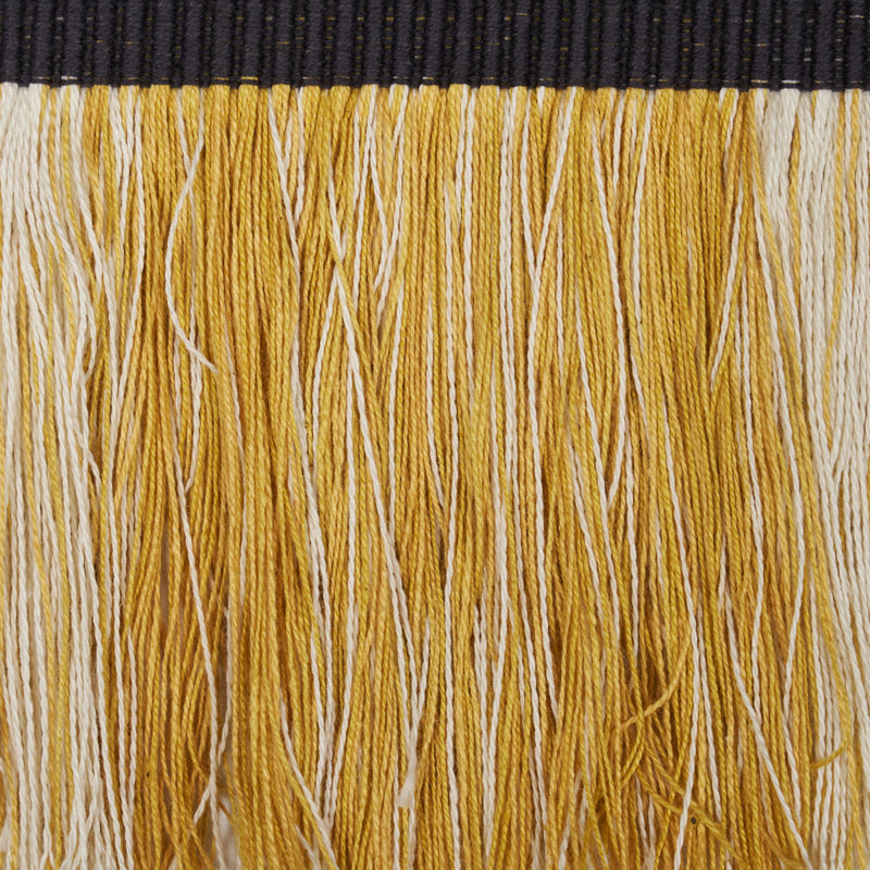 Schumacher x Stephanie Seal Brown Calcada Fringe, Maize