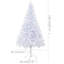 Arbre de Noël artificiel illuminé avec support Décoration de fête d'arbre de Noël-1351786161