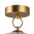 Leota Glass LED Semi Flush Mount-747956182