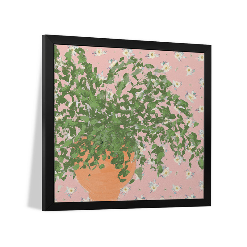 Moody Leaves and Daisies - reproduction d'art mural - affiche de galerie, H 24 po x l 24 po