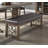 Classic Traditional Bench 56-Inch Synthetic Leather Seat Cherry Finish Wooden Dining Furniture-2090256856