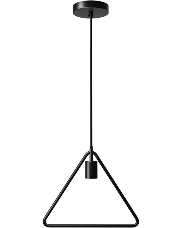 1 - Light Black Triangle Pendant, No