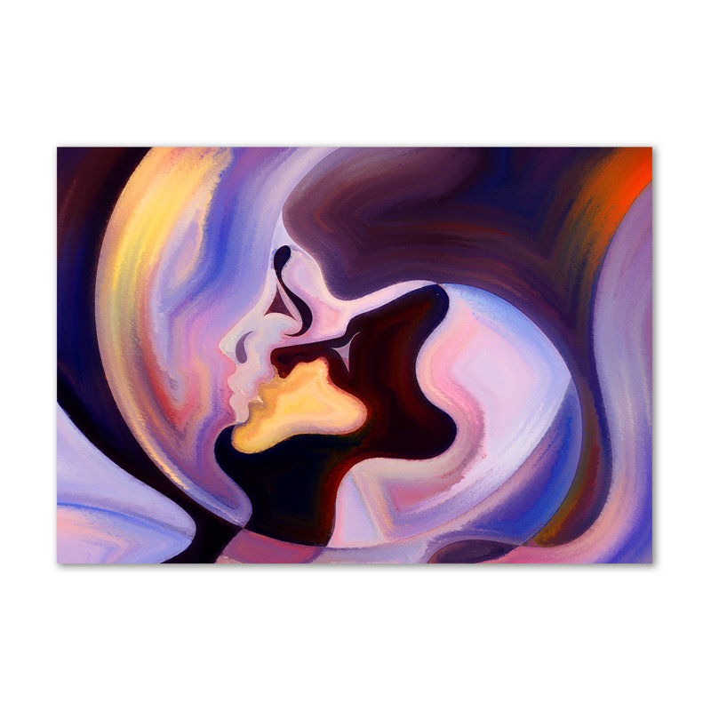 Abstraction 1 Piece Wrapped Canvas Wall Art