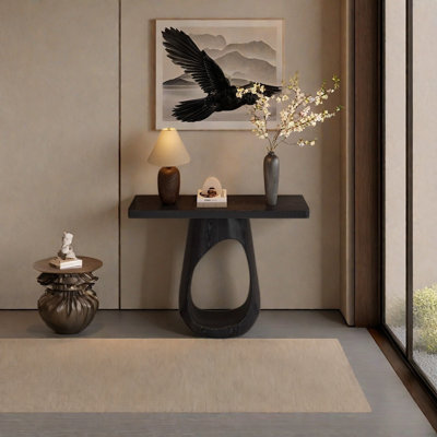 Retro Minimalist Art Solid Wood Console Table
