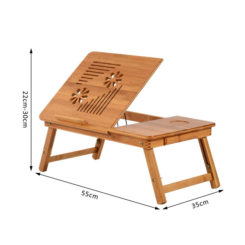 22cm H x 55cm W Laptop Cart