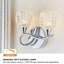 Ventress ‎Steel & Glass Plug-in Wallchiere-108838431