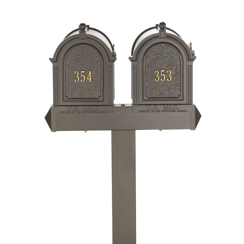 Poteau à fixation multiple H 74 po, Bronze