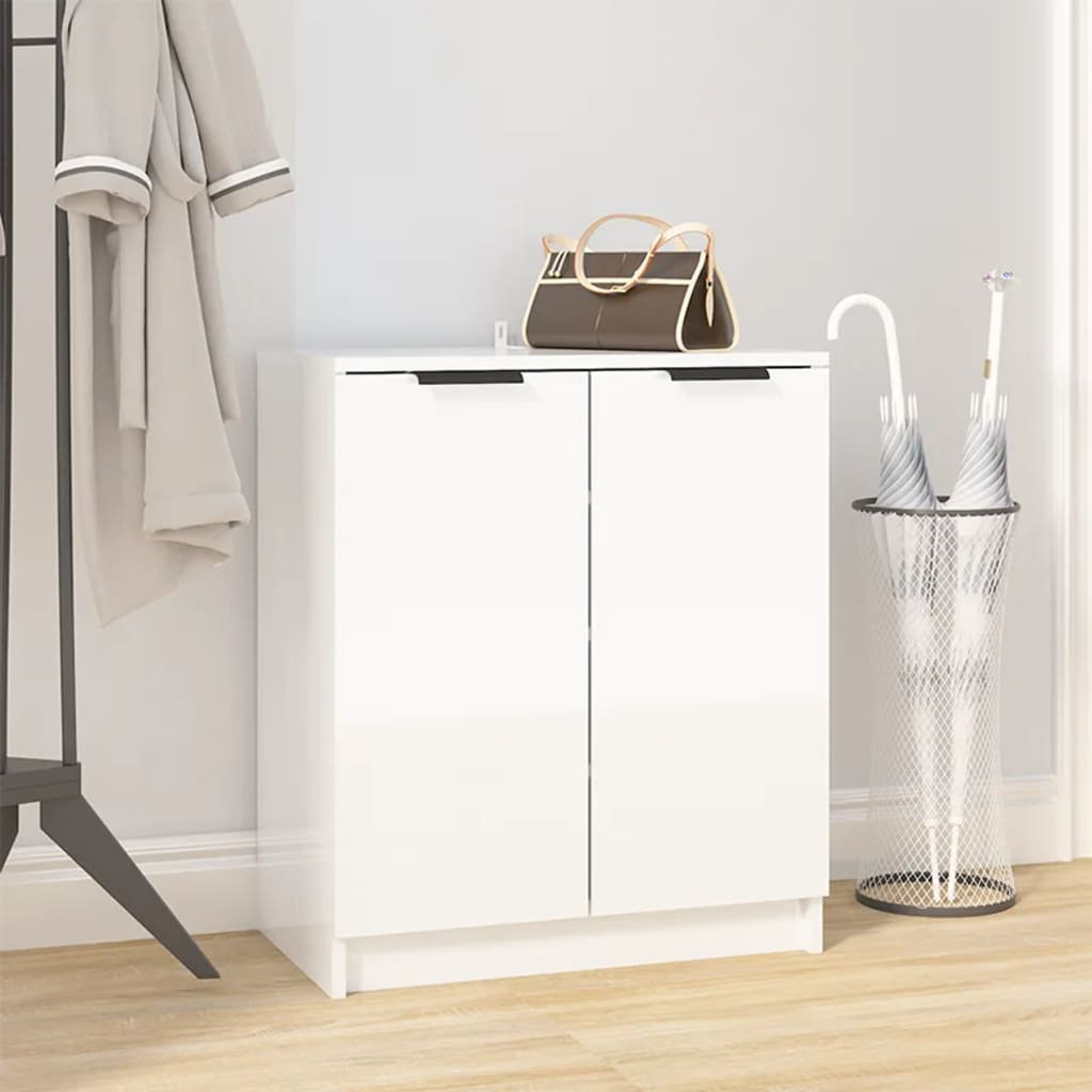 Shoe Cabinet Engineered Wood Hall Shoe Holder Cupboard Organiser Shelf