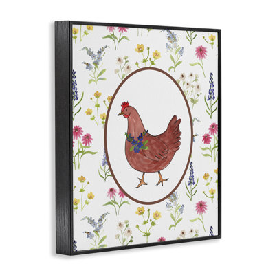 «Farm Friends Rooster & Herbs», estampe numérique, conception de Nina Jacobs