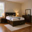 Ensemble de chambre à coucher grand lit 4 pièces Simo avec tiroirs, noir-118445313-118445315