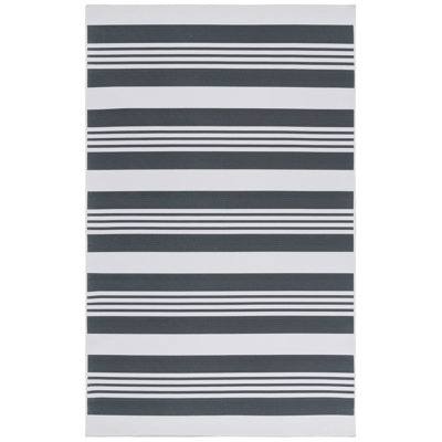 Amalea Performance Machine Washable Striped Rug