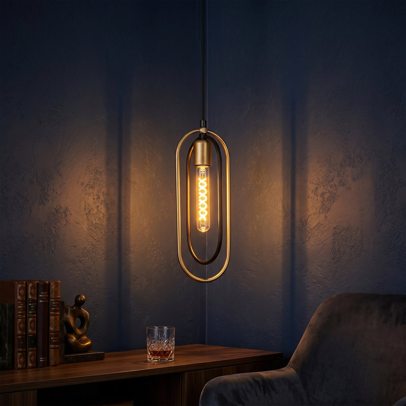 Aero 1 - Light Single Adjustable Height Geometric Pendant