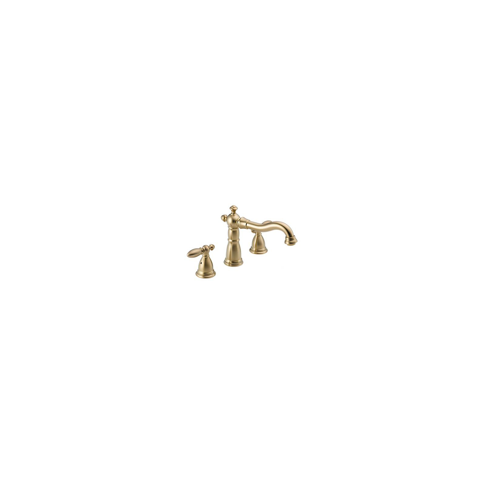 Victorian Deck Mounted Roman Tub Faucet Trim, Brilliance Champagne Bronze