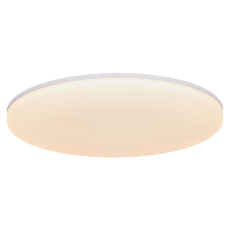 LED Flush Mount, 3000K, 4.3cm H x 35cm W x 35cm D