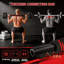 Ensemble d'haltères réglables 5-en-1，44 / 55 / 66lbs ， Convertible en support Kellell Barbell